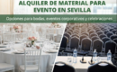 Alquileres Alemán: qué opciones existen de material para eventos en Sevilla y cómo elegir la más adecuada