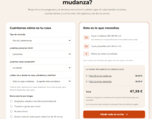 Be Yours lanza una calculadora gratuita que estima cuántas cajas de cartón necesita cada mudanza